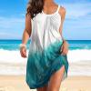 Easter Dresses for Women Cocktail Dresses for Women Summer Dresses for Women 2023 Sleeveless Sundress V-Neck Drawstring Waist Beach Casual Strap Mini Dress Pockets Women Summer Tunic Dress view 2