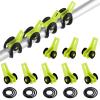 Gejoy 21 Pcs Fishing Hook Holder Fishing Rod Hook Keeper with 3 Size Elastic Rubber Rings, Adjustable Spring Lure Bait Holders for Most Rods(Yellow) view 1