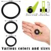 Gejoy 21 Pcs Fishing Hook Holder Fishing Rod Hook Keeper with 3 Size Elastic Rubber Rings, Adjustable Spring Lure Bait Holders for Most Rods(Yellow) view 2