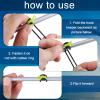 Gejoy 21 Pcs Fishing Hook Holder Fishing Rod Hook Keeper with 3 Size Elastic Rubber Rings, Adjustable Spring Lure Bait Holders for Most Rods(Yellow) view 4