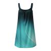 4th of July Dress Women Women's 4th of July American Flag Sleeveless T-Shirts Dress American Flag Sleeveless Mini Dress for Women Stars Stripes Beach Sundress 4th of July Patriotic Tank Dress view 3