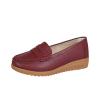 Leather Sneakers for Women,Women's Round Toe Wide Width Platform Shoes Lightweight Thick Sole Work Travel Shoes Slip on Breathable Casual Jogging Shoes Daily Shoes view 2