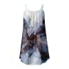 Easter Dresses for Women Cocktail Dresses for Women Summer Dresses for Women 2023 Sleeveless Sundress V-Neck Drawstring Waist Beach Casual Strap Mini Dress Pockets Women Summer Tunic Dress view 4