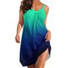 Easter Dresses for Women Cocktail Dresses for Women Summer Dresses for Women 2023 Sleeveless Sundress V-Neck Drawstring Waist Beach Casual Strap Mini Dress Pockets Women Summer Tunic Dress view 1
