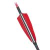 TOPARCHERY Premium 30" Carbon Hunting Arrows with Selected 4" Real Turkey Feathers Fletching and Removable Tips - 500 Spine Practice Target Arrows for Recurve Bow Long Bow - 12Pcs view 4