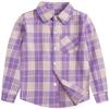 Betusline Girls' Plaid Flannel Shirt, Kids Long Sleeve Button Button Shirts Tops, F Purple #2, 2-3T= Tag 100 view 1