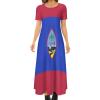 Fattyeery Elegant Casual Long Dress Guam Flag Girls Summer Sunshine Beach Skirts for Womens 2XS view 1