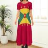 Fattyeery Elegant Casual Long Dress Flag of Grenada Girls Summer Sunshine Beach Skirts for Womens 3XL view 2