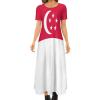 Fattyeery Elegant Casual Long Dress Singapore Flag Girls Summer Sunshine Beach Skirts for Womens 7XL view 1