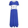 Fattyeery Elegant Casual Long Dress Honduras Flag Girls Summer Sunshine Beach Skirts for Womens 7XL view 3