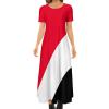 Fattyeery Elegant Casual Long Dress Sealand,Principality of Flag Girls Summer Sunshine Beach Skirts for Womens 2XS view 1