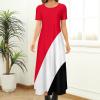 Fattyeery Elegant Casual Long Dress Sealand,Principality of Flag Girls Summer Sunshine Beach Skirts for Womens 2XS view 2