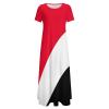 Fattyeery Elegant Casual Long Dress Sealand,Principality of Flag Girls Summer Sunshine Beach Skirts for Womens 2XS view 3