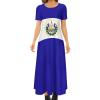 Fattyeery Elegant Casual Long Dress El Salvador Flag Girls Summer Sunshine Beach Skirts for Womens 2XS view 1