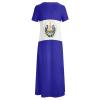 Fattyeery Elegant Casual Long Dress El Salvador Flag Girls Summer Sunshine Beach Skirts for Womens 2XS view 4
