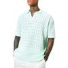 2023 Spring Summer Men's Short Sleeve Business Shirt Solid Casual Knitting Polo Shirt view 1