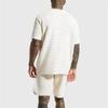 2023 Spring Summer Men's Short Sleeve Business Shirt Solid Casual Knitting Polo Shirt view 4