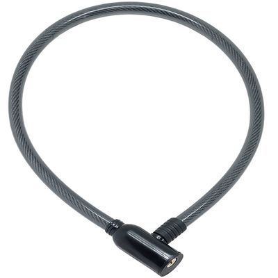 Bicycle Wire Lock, Black, Total Length Approx. 27.6 inches (700 mm) x Wire Diameter Approx. 0.5 inches (12 mm) BS-784-BR