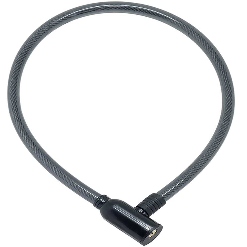 Bicycle Wire Lock, Black, Total Length Approx. 27.6 inches (700 mm) x Wire Diameter Approx. 0.5 inches (12 mm) BS-784-BR