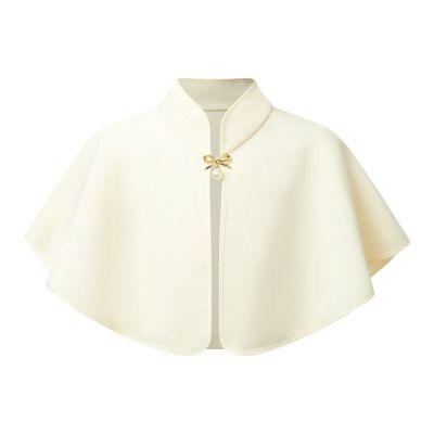 YiZYiF Kids Flower Girls Wrap Shawl Princess Cape Wedding Bridesmaid Tippet Stole Bolero Shrug Cover up Champagne 6-24 Months