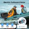 HANGKAI 48V 1200W Heavy Duty Electric Outboard Motor 5Hp Short Shaft Electric Outboard Trolling Motor,Inflatable Fishing Boat Engine,Brushless Motor Fishing Boat Engine view 2