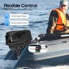 HANGKAI 48V 1200W Heavy Duty Electric Outboard Motor 5Hp Short Shaft Electric Outboard Trolling Motor,Inflatable Fishing Boat Engine,Brushless Motor Fishing Boat Engine view 4