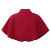 Kvysinly Kids Flower Girl Shawl Wrap Princess Shoulder Cape Cover up for Wedding First Communion Outfits Burgundy 6-24 Months view 2