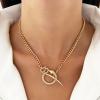 Aneneiceera Goth Snake Pendant Choker Necklaces Gold Snake Winding Shape Necklace Cuban Chain Punk Statement Animal Coiled Serpent Pendant OT Knot Snake Collar Necklace Jewellery for Women view 2