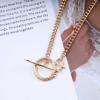 Aneneiceera Goth Snake Pendant Choker Necklaces Gold Snake Winding Shape Necklace Cuban Chain Punk Statement Animal Coiled Serpent Pendant OT Knot Snake Collar Necklace Jewellery for Women view 3