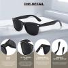 DEMIKOS Sunglasses Men Polarized Sunglasses for Mens Womens Retro Mirror Lens for Driving Fishing UV Protection view 3