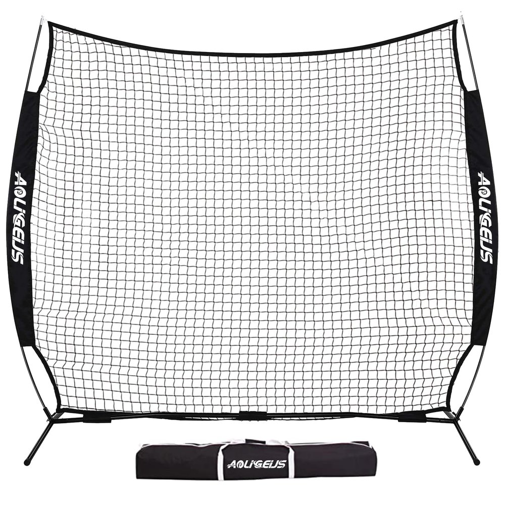 AOLIGEIJS Sports Barrier Net,Sports Net,Barricade Backstop Net,Perfect for Baseball,Softball,Soccer, Basketball,Lacrosse