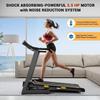 Treadmill with Auto Incline Foldable Treadmill 17 in Electric Treadmills 2.5 HP/8.5 MPH with 15 Training Programs 0-12% Auto Incline Large LCD Display Easy Assembly for Home Office Gym Use view 3