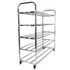 Bsetain Ball Storage Rack Ball Storage Rack on Wheels, Basketball Soccor Organizer Ball Cart, Large Stainless Steel Double-Sided Balls Display Stand Equipment (Size : 5 Tier) view 1