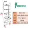 Bsetain Ball Storage Rack Ball Storage Rack on Wheels, Basketball Soccor Organizer Ball Cart, Large Stainless Steel Double-Sided Balls Display Stand Equipment (Size : 5 Tier) view 2