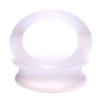 1 PAIR (2pcs) SILICONE EYELET TUNNELS Double Flare Gauges Thin Soft Flexible Flesh Plugs 1040 (1-7/16" (36MM), Clear) view 2
