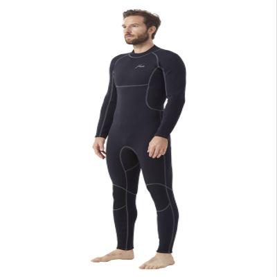 Hevto Men Wetsuits 3/2mm Neoprene Back Zip Fullsuit Wet Suit Keep Warm for Surfing Swimming SUP Snorkeling Diving (M2B-Black, MS)