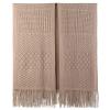 Fomolom Women Swimsuit Crochet Swim Cover Up Bathing Suit Beach Swimwear Knitted Cardigan Shawl Wrap with Fringes Khaki view 2