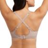 Bali Womens One Smooth U Lace Minimizer Bra, Underwire Full-Coverage Convertible Bra, Evening Blush, 36D US view 3