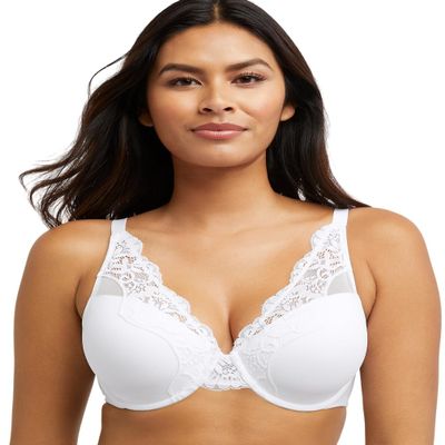 Bali Women's One Smooth U Lace Underwire Bra, Comfort Stretch Full-Coverage Convertible Bra