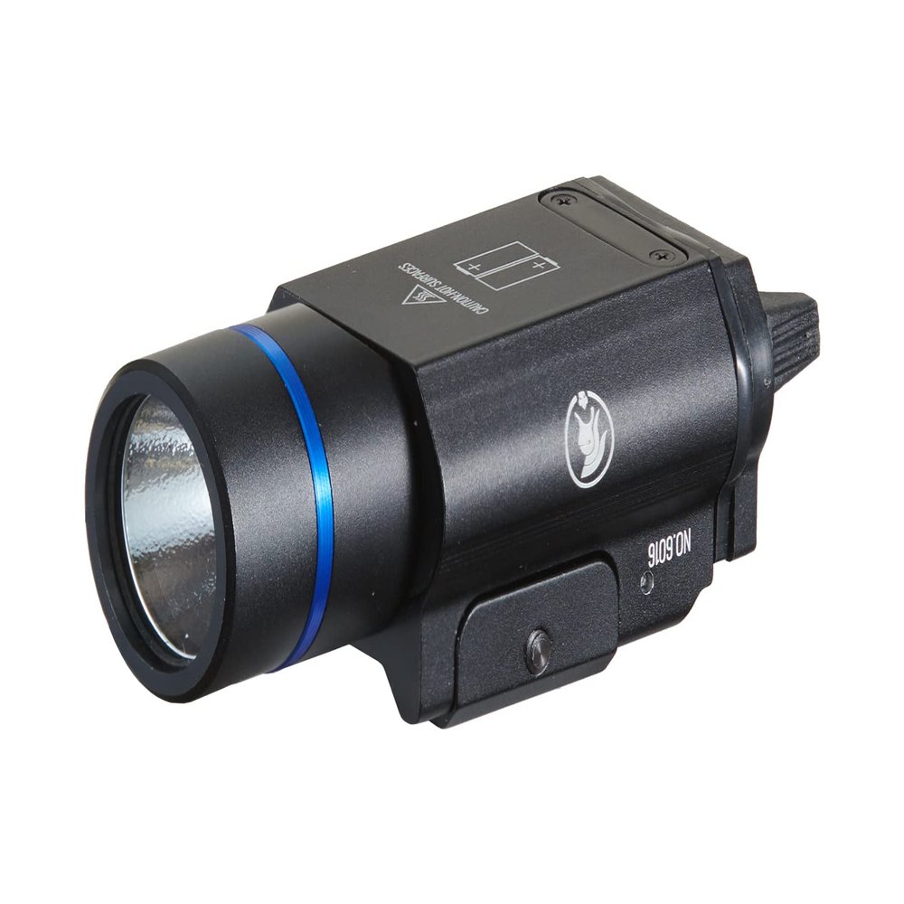 Lancer Tactcal High Powered 500 Lumen LED Tactical Flashlight - 20mm Picatinny Rail Mount, Rear Ambidextrous Switch, Aluminum Anodized Body, Waterproof