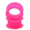 1 PAIR (2pcs) SILICONE EYELET TUNNELS Double Flare Gauges Thin Soft Flexible Flesh Plugs 1040 (1-1/2" (38MM), Pink) view 1