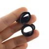 1 PAIR (2pcs) SILICONE EYELET TUNNELS Double Flare Gauges Thin Soft Flexible Flesh Plugs 1040 (1-1/2" (38MM), Pink) view 4