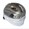 Airnoggin - Inflatable Helmet, Foldable & Portable Adult Helmet for Bike & Scooter Riders (Silver/White)