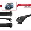 apline Compatible with Citroen Berlingo 2 (B9) 2008-2018 ACE-1 Car Roof Rack Cross Bar Black Aluminium 3 Bars view 4