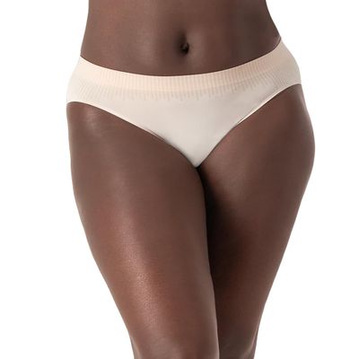 Bali Women's Comfort Revolution Modern Seamless Brief Underwear, 4-Way Stretch Panties