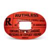Battle Sports Oxygen Football Mouthguard - Football Mouth Guard with Strap, Superior Airflow & Better Performance, Maximum Breathability, Works with Braces - Ruthless/Red with Black Logo view 1
