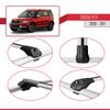 Compatible with Skoda Yeti 2009-2017 ACE-1 Car Roof Rack Cross Bar Grey Aluminium 3 Bars view 4