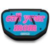 Battle Sports Novelty Football Back Plate  Hard Shell Lower Back Protector with Contoured Foam for High-Impact Protection - Youth, Call Your Mom, Blue Chrome view 2