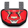 Battle Sports Novelty Football Back Plate  Hard Shell Lower Back Protector with Contoured Foam for High-Impact Protection - Youth, Clown/Red