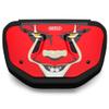 Battle Sports Novelty Football Back Plate  Hard Shell Lower Back Protector with Contoured Foam for High-Impact Protection - Youth, Clown/Red view 2